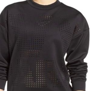 🐝 IVY PARK 🐝 Black Laser Cut Sweatshirt